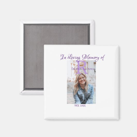 In der liebevollen Erinnerung an den Speicher-Keep Magnet (Vorderseite/Rückseite)