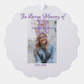 In der liebevollen Erinnerung an den Speicher-Keep Ornament Karte (Vorderseite)