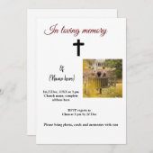 in der liebevollen Gedächtnisfeier zum Foto Einladung (Vorne/Hinten)