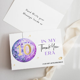 In der Lila Diskothek 10 Geburtstag in meinem Zeit Dankeskarte