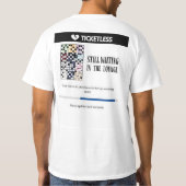 In der Lounge kitzetlos gewartet T-Shirt (Rückseite)