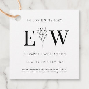 In der Love Memory Memorial Modern Quotenfoliage Geschenkanhänger