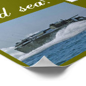 In der Luft an Land und auf See Poster (Ecke)