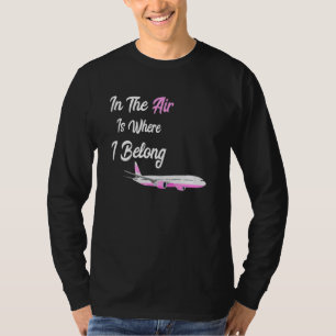 In der Luft ist, wo ich den Flug zu spüren, währen T-Shirt