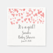 In der Luft verstreute Herzen Serviette (Vorderseite)