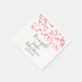 In der Luft verstreute Herzen Serviette (Ecke)