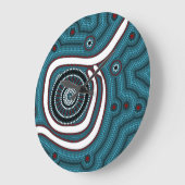 In der Mitte von Nirgendwo - In the middle of nowh Große Wanduhr (Winkel)