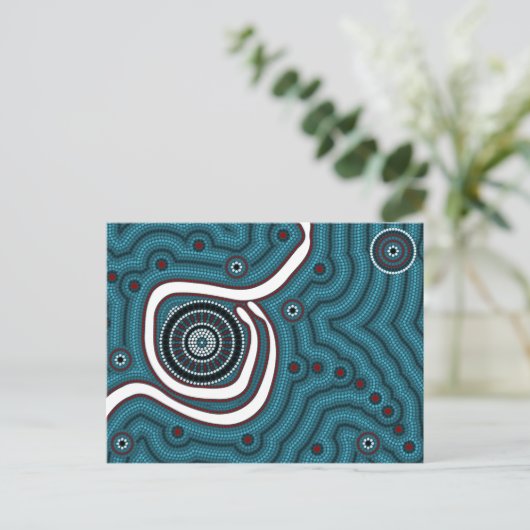 In der Mitte von Nirgendwo - In the middle of nowh Postkarte (Stehend Vorderseite)