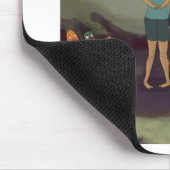 In der Mitte W/Grim Sensenmann Funny gefangen Mousepad (Ecke)