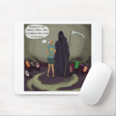 In der Mitte W/Grim Sensenmann Funny gefangen Mousepad (Mit Mouse)