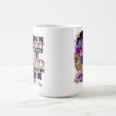 In der mittleren Königin schwarz Melanin Frau Brow Kaffeetasse (Mittel)