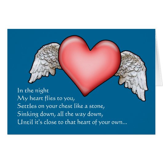 In der Nacht fliegt mein Herz zu dir.. (Vorderseite (Horizontal))