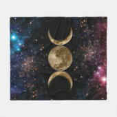 In der Nacht Vlies-Decke Fleecedecke (Vorderseite (Horizontal))