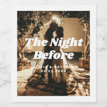 In der Nacht zuvor. Elegantes Foto Probe Dinner