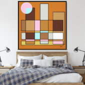 In der Nähe der Mitte positioniert Leinwanddruck (Insitu (Schlafzimmer))