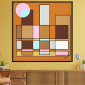 In der Nähe der Mitte positioniert Leinwanddruck (Insitu (Wohnzimmer))