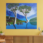 In der Nähe des DMZ Korea River Lookout Tower Leinwanddruck (Insitu (Wohnzimmer))