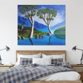 In der Nähe des DMZ Korea River Lookout Tower Leinwanddruck (Insitu (Schlafzimmer))