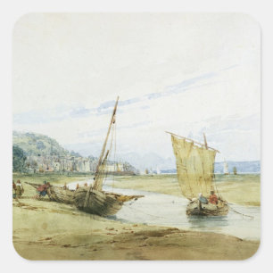 in der Nähe von Honfleur, c.1822 (mit Grafit auf P Quadratischer Aufkleber