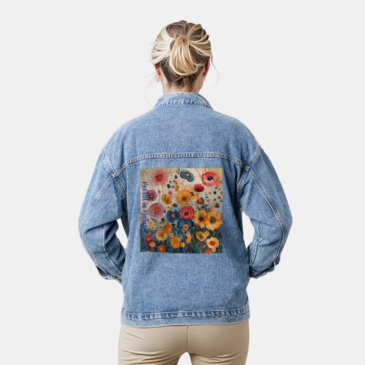 In der Natur gewurzelt, die Denim Jacket der Fraue Jeansjacke (Modell)