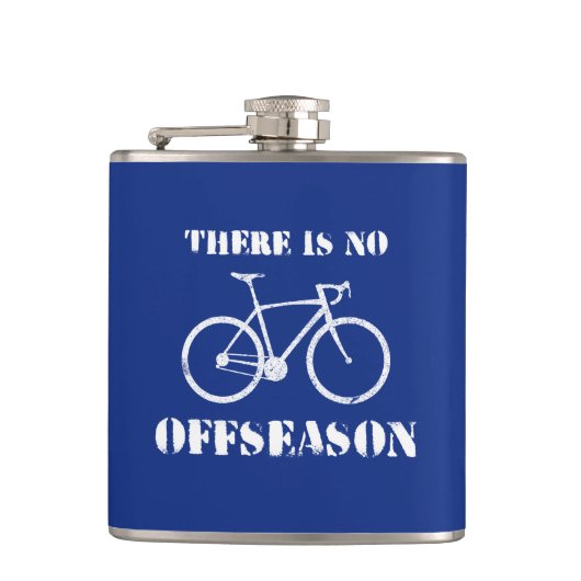 In der Nebensaison gibt es kein Fahrrad Flachmann (Vorderseite)