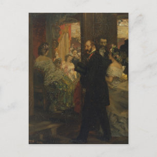 In der Oper, 1862 Postkarte