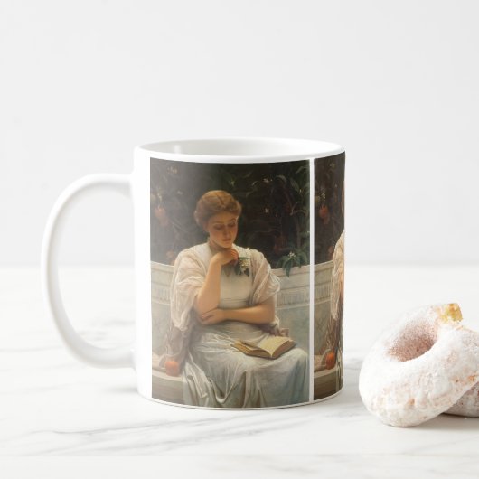 In der Orangerie von Charles Edward Perugini Kaffeetasse (Mit Donut)