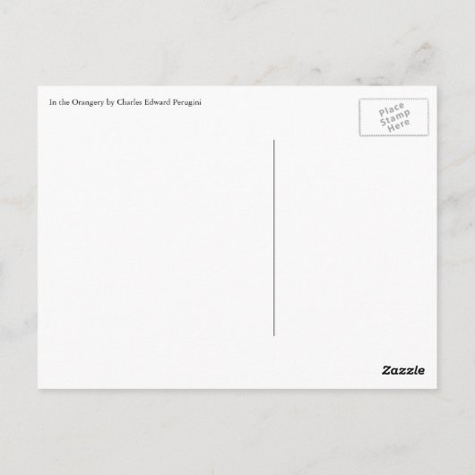 In der Orangerie von Charles Edward Perugini Postkarte (Rückseite)