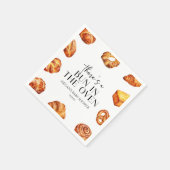 In der Ovenbrotdusche ist ein Bun. Serviette (Ecke)