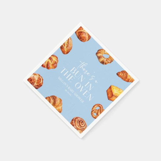 In der Ovenbrotdusche ist ein Bun. Serviette (Ecke)