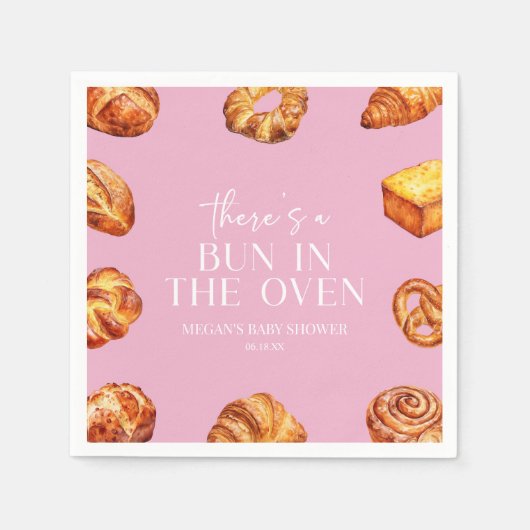 In der Ovenbrotdusche ist ein Bun. Serviette (Vorderseite)