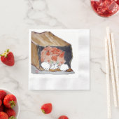 In der Papiertasche - Kitten versteckt sich... Serviette (Beispiel)