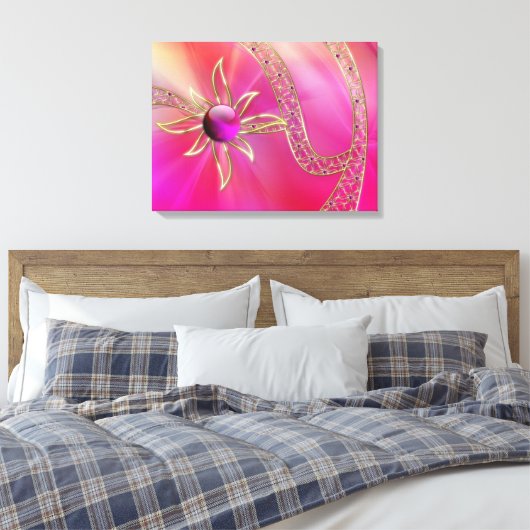 In der Radiant Splendor-Leinwand Leinwanddruck (Insitu (Schlafzimmer))