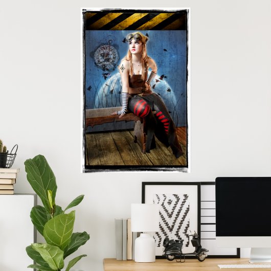 In der Raumfahrt Poster (Heimbüro)