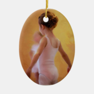 In der rosa Ballerina-Verzierung Keramikornament