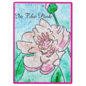 In der rosafarbenen Peony Klemmbrett (Rückseite)