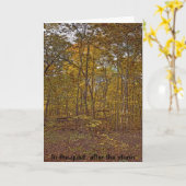 In der Ruhe nach der Sturm-Beileidskarte Karte (Gelbe Blume)