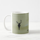 In der ruhigen grünen Morgenmitte-Tasse Kaffeetasse (Links)