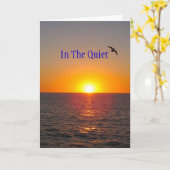 In der ruhigen Grußkarte Karte (Gelbe Blume)