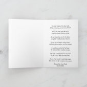 In der ruhigen Grußkarte Karte (Innenseite)