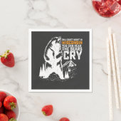 In der ruhigen Nacht in Wisconsin kann man Bären w Serviette (Beispiel)