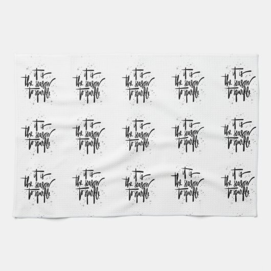 **IN DER SAISON** CHRISTMAS KÜCHE STADTSPARKLE HANDTUCH (Horizontal)