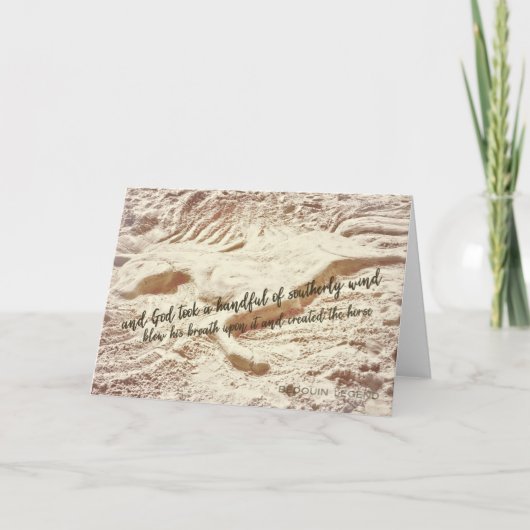 IN DER SAND-Grußkarte Dankeskarte (Vorderseite)