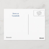 In der Schneekarte gewartet Postkarte (Rückseite)