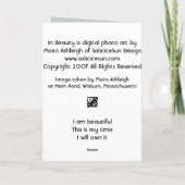 In der Schönheit Karte (Rückseite)