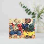 In der Schule Behalten Bären Postkarte (Stehend Vorderseite)