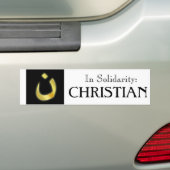In der solidarität verfolgte w/our christliche autoaufkleber (Auf Auto)