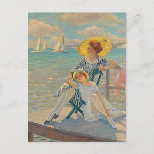 In der Sonne | Edward Cucuel Postkarte (Vorderseite)