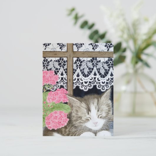 In der Sonne schneit Postkarte (Stehend Vorderseite)