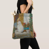 In der Sonne von Frederick Childe Hassam Tasche (Von Nahem)